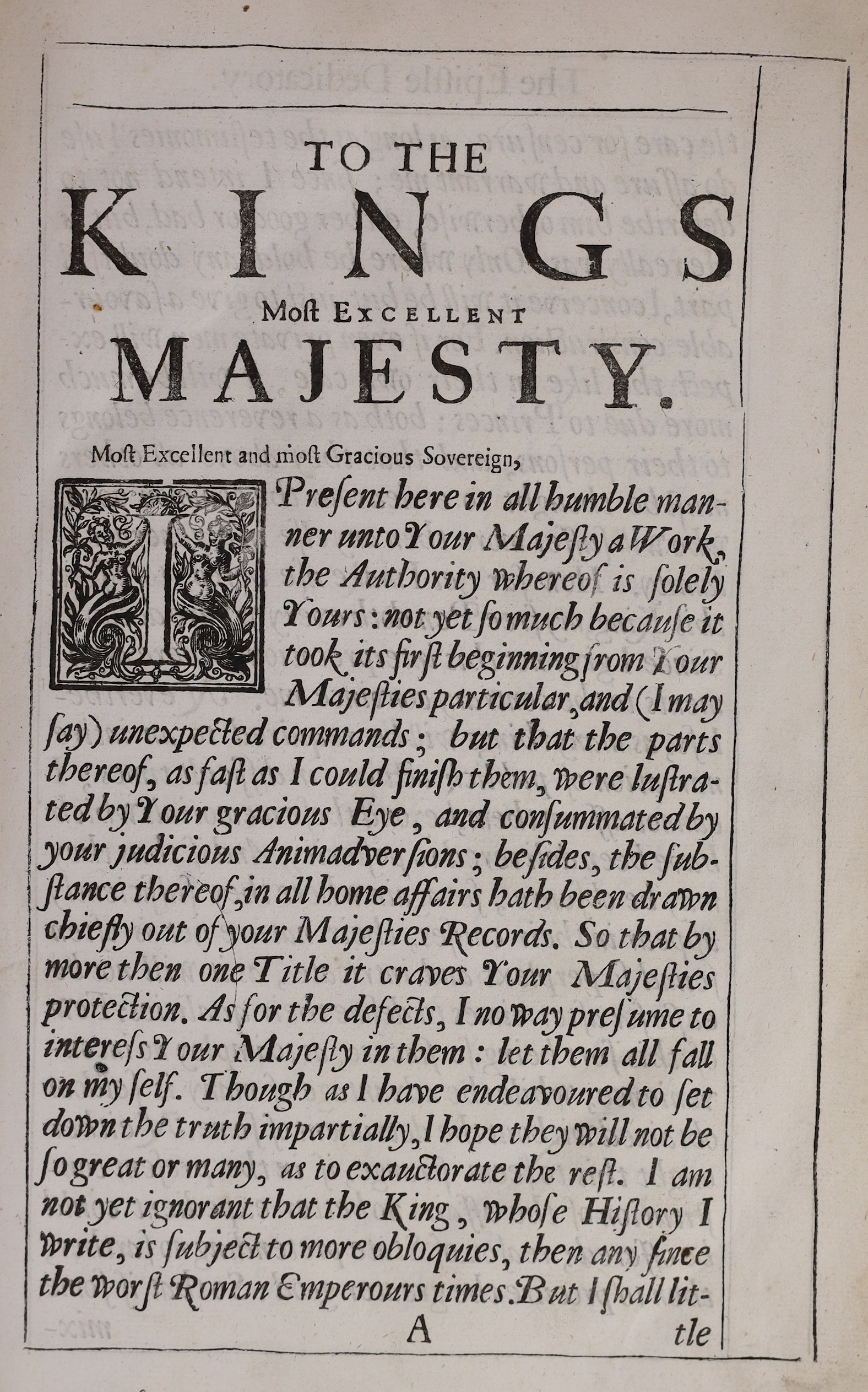 Herbert of Cherbury, Edward, Lord - The Life and Reign of King Henry the Eighth, small folio, calf, rebacked, with engraved portrait frontis, later red ink signature to inner front board, Andr. Clark, for J. Martyn et al